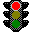 Traffic Sign Logo Red Lighted